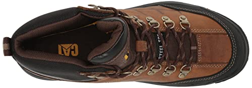 Footwear mens Threshold Waterproof Steel Toe Work Boot, Real Brown, 10.5 Wide US