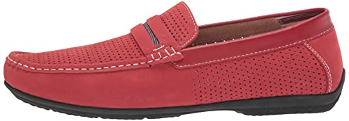 Mens Corby Slip on Driving Style Loafer, Red, 10 US