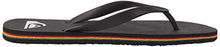 Men's Molokai 3 Point Flip Flop Sandal, Black/RED/Green, 9