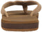 Men's Carver Suede 3 Point Flip Flop Athletic Sandal, Tan/Solid, 11 M US