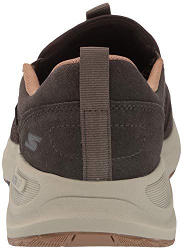 Men's Go Walk Outdoor-Athletic Slip-On Trail Hiking Shoes with Air Cooled Memory Foam Sneaker, Brown, 10 X-Wide