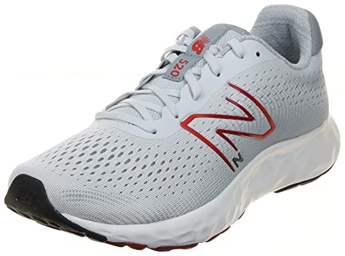 Men's 520 V8 Running Shoe, Grey/Red, 10.5