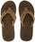 Men's Carver Suede 3 Point Flip Flop Athletic Sandal, Tan/Solid, 11 M US