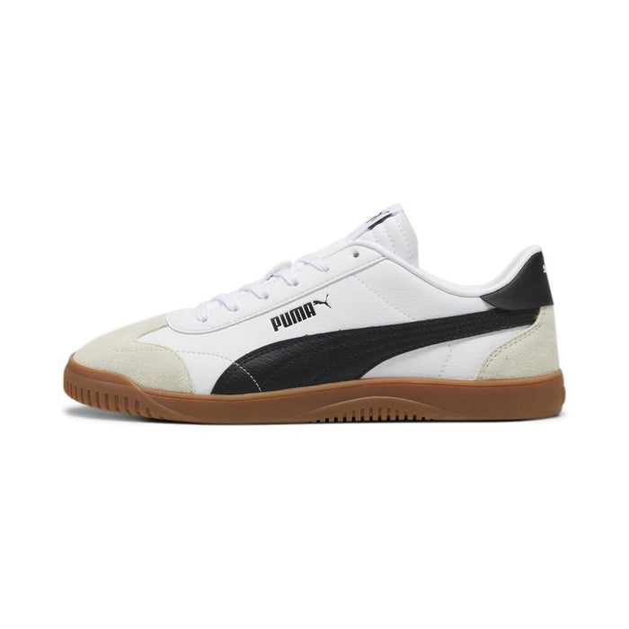 Mens Club 5v5 Sneaker, PUMA Mens White-PUMA Mens Black-Vapor Gray, 12