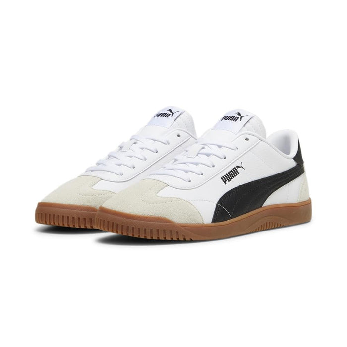 Mens Club 5v5 Sneaker, PUMA Mens White-PUMA Mens Black-Vapor Gray, 12