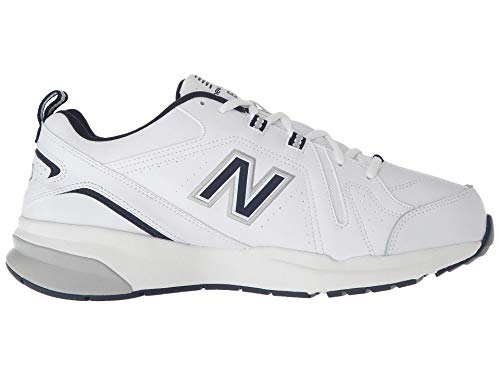 Men's 608 V5 Casual Comfort Cross Trainer, White/Navy, 11 Wide