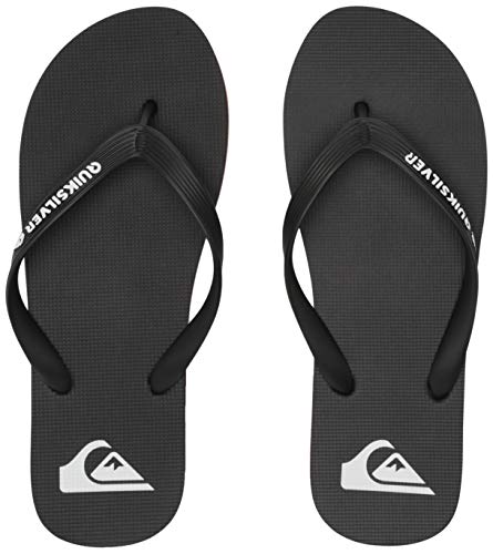 Men's Molokai 3 Point Flip Flop Sandal, Black/RED/Green, 9