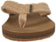 Men's Carver Suede 3 Point Flip Flop Athletic Sandal, Tan/Solid, 11 M US