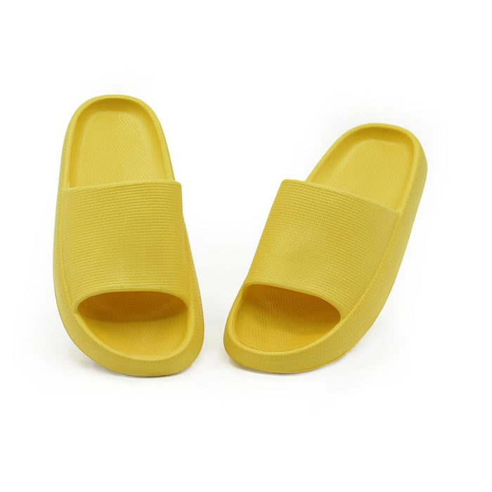 Slippers for Women and Men Ultra Comfort Non-Slip Shower Sandals Indoor and Outdoor Use Quick Drying Pool Party Home (Yellow, Adult, Women, 7.5, Numeric, US Footwear Size System, Medium)