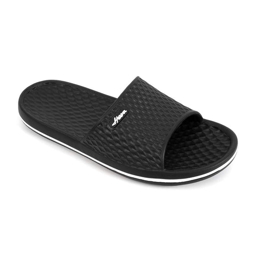 Mens Bathroom Shower Slippers Indoor Home Beach Non Slip Sandal (11 M US, Black/MB)