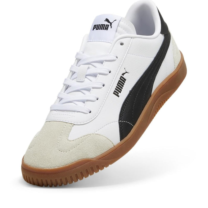 Mens Club 5v5 Sneaker, PUMA Mens White-PUMA Mens Black-Vapor Gray, 12