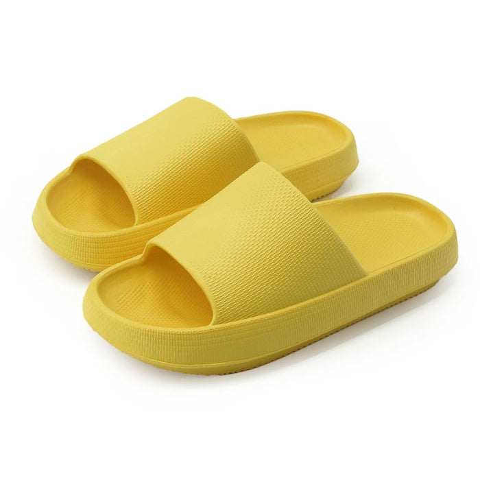 Slippers for Women and Men Ultra Comfort Non-Slip Shower Sandals Indoor and Outdoor Use Quick Drying Pool Party Home (Yellow, Adult, Women, 7.5, Numeric, US Footwear Size System, Medium)