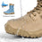 Men's Tactical Boots 8 Inches Lightweight Combat Boots Durable Suede Leather Military Work Boots Desert Boots (Tan, 10)