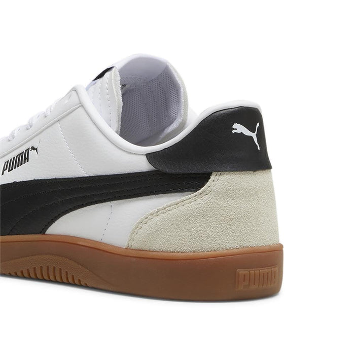 Mens Club 5v5 Sneaker, PUMA Mens White-PUMA Mens Black-Vapor Gray, 12