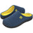 Men's Original Two-Tone Memory Foam Slipper, Size 9-10 US Men, Blue/Maize