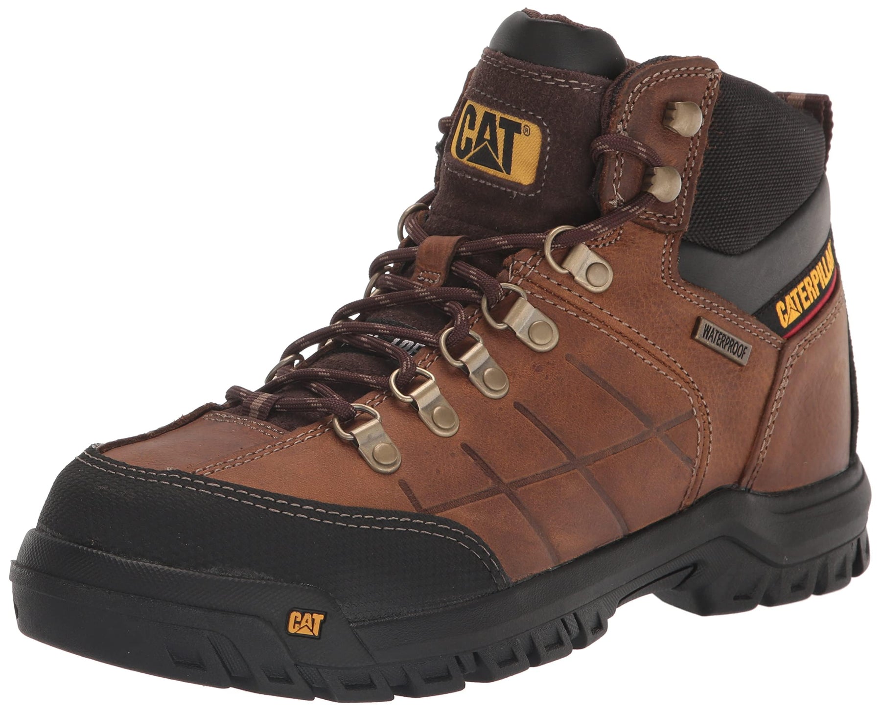 Footwear mens Threshold Waterproof Steel Toe Work Boot, Real Brown, 10.5 Wide US